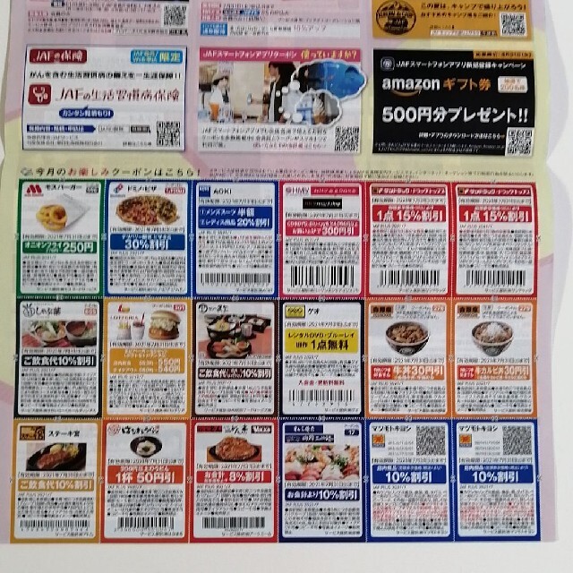 JAF クーポン7月号関西＆イオンサンキューパスポート チケットの優待券/割引券(その他)の商品写真