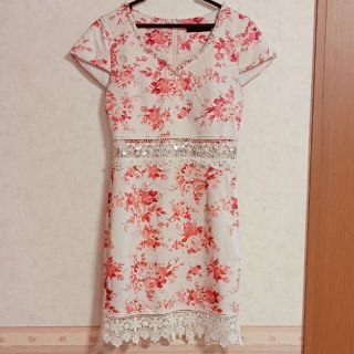 デイジーストア(dazzy store)の花柄ウエストレース♡ミニドレス(ミニドレス)