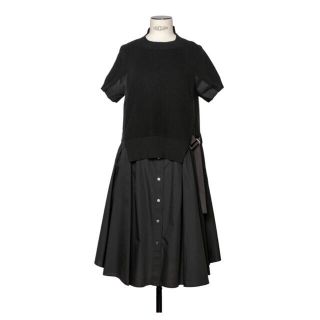 サカイ(sacai)のhii様専用sacai SCW-019 Cotton Knit Dress Bl(ロングワンピース/マキシワンピース)