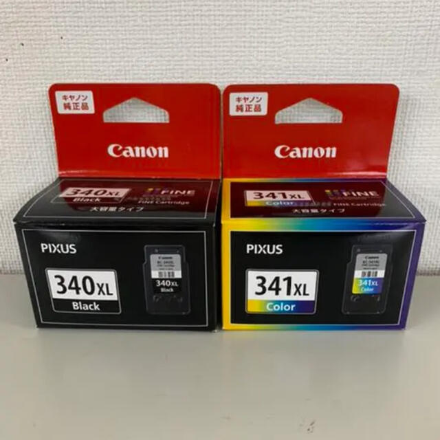 Canon(キヤノン)のCanon BC-340XLとBC-341XL インテリア/住まい/日用品のオフィス用品(OA機器)の商品写真
