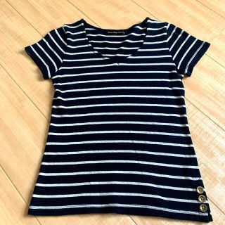 ユナイテッドアローズグリーンレーベルリラクシング(UNITED ARROWS green label relaxing)のグリーンレーベルリラクシング　ネイビーボーダーTシャツ Mサイズ(Tシャツ(半袖/袖なし))