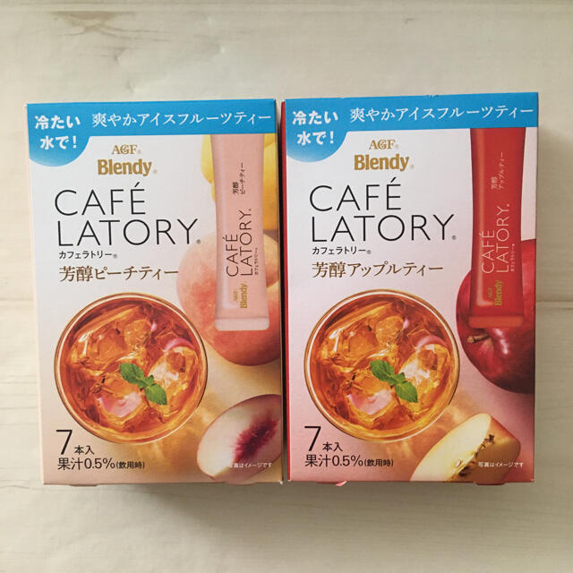 AGF(エイージーエフ)のブレンディ　カフェラトリー　フルーツティー　ピーチ&アップル　紅茶　アイスティー 食品/飲料/酒の飲料(茶)の商品写真