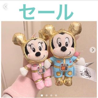 セール　上海ディズニー　スペースキュート　ミッキー ミニーぬいぐるみ(ぬいぐるみ)