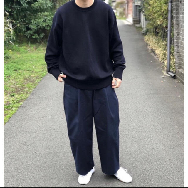 AW STUDIO NICHOLSON SORTE NAVY M   チノパン