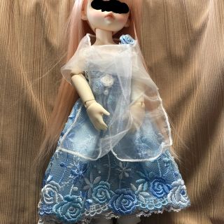 ボークス(VOLKS)のkonkon様専用幼SD 花柄ブルードレスセット　アウトフィット(人形)