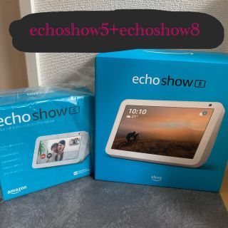 エコー(ECHO)のAmazon echoshow8 新品 第1世代+ echo5(スピーカー)