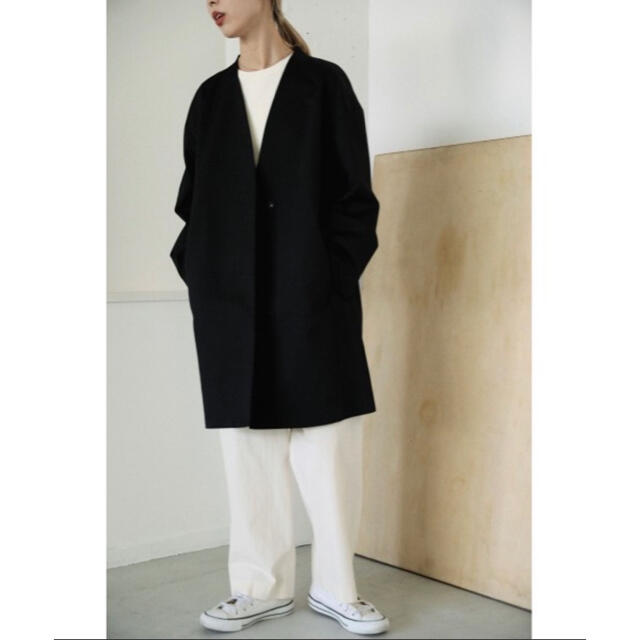 BLACK by MOUSSY no collar coat（ノーカラーコート）