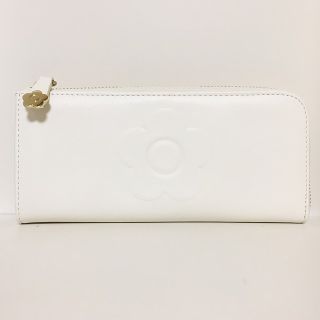 マリークワント(MARY QUANT)のマリークワント 長財布美品  - 白 合皮(財布)