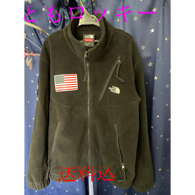 supreme 17ss north face fleece jacket