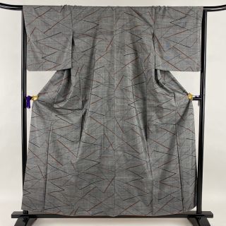 紬 美品 優品 身丈159cm 裄丈65cm 正絹 【中古】(着物)