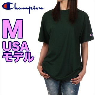 チャンピオン(Champion)の【新品】チャンピオン Tシャツ M オリーブ レディース 無地 半袖(Tシャツ(半袖/袖なし))