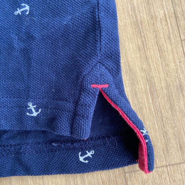 西松屋(ニシマツヤ)の⚓︎柄 ポロシャツ サイズ100㎝ キッズ/ベビー/マタニティのキッズ服男の子用(90cm~)(ブラウス)の商品写真