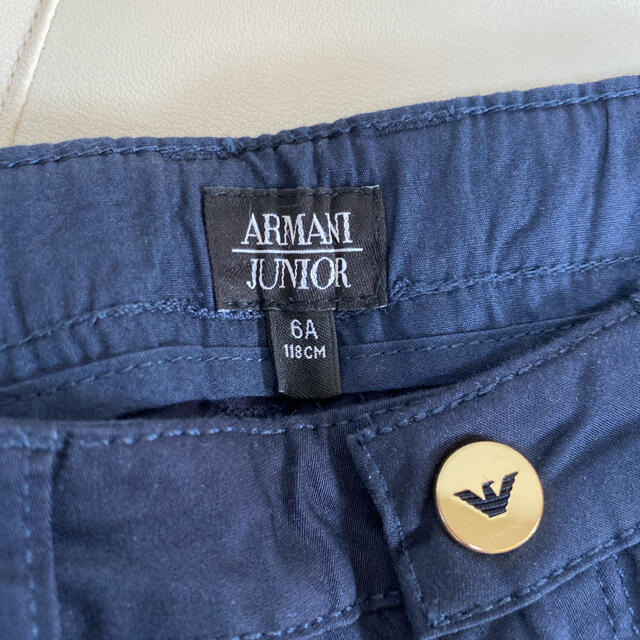 ARMANI junior コットンチノ、ハーフパンツ　新品