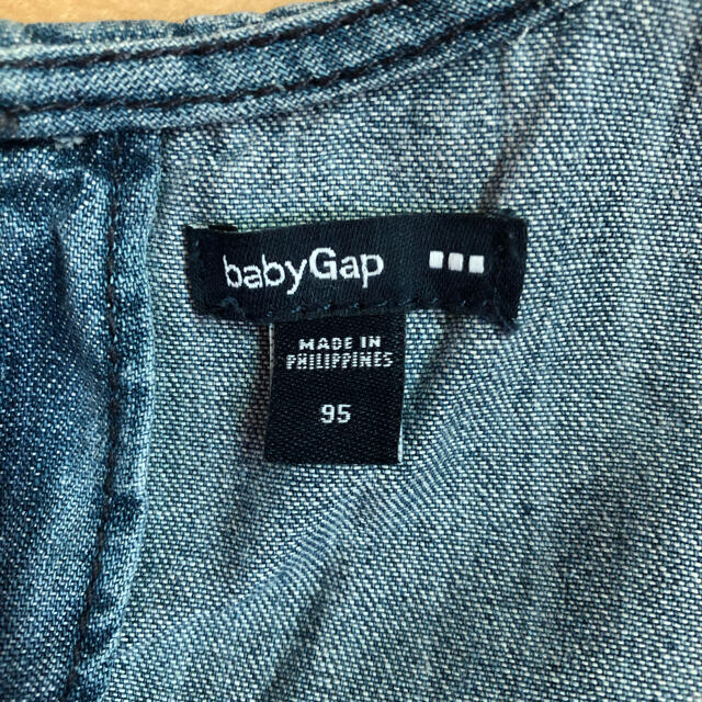 babyGAP(ベビーギャップ)の90cm〜95cm  デニムワンピース キッズ/ベビー/マタニティのキッズ服女の子用(90cm~)(ワンピース)の商品写真