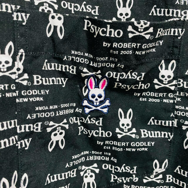美品　Psycho Bunny Repeat Logo 　半袖シャツ