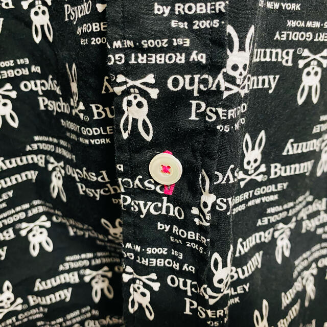 美品　Psycho Bunny Repeat Logo 　半袖シャツ