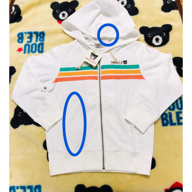 DOUBLE.B(ダブルビー)のダブルB パーカー120 キッズ/ベビー/マタニティのキッズ服男の子用(90cm~)(ジャケット/上着)の商品写真