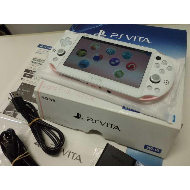 携帯用ゲーム機本体 PlayStation Vita - PSVITA PCH-2000 Light Pink/White