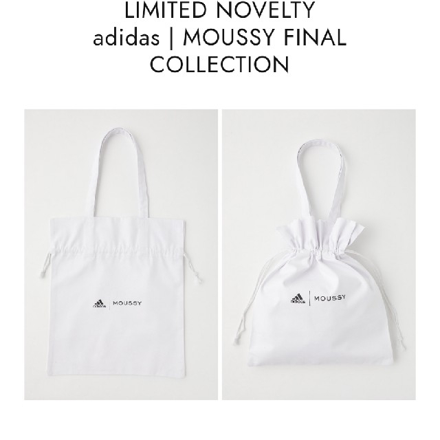 moussy(マウジー)のMOUSSY　adidasコラボノベルティートートバック レディースのバッグ(トートバッグ)の商品写真