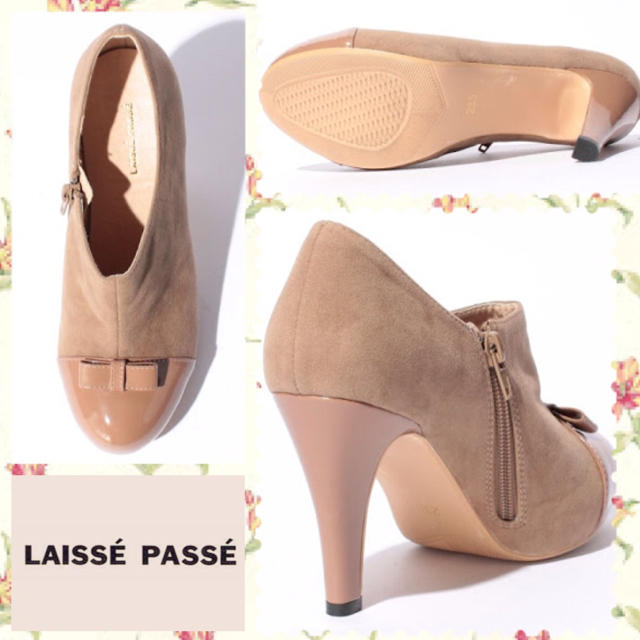 LAISSE PASSE(レッセパッセ)の新品 リボンブーティ レディースの靴/シューズ(ブーティ)の商品写真