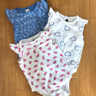 ベビーギャップ(babyGAP)のギャップベビー　ロンパース   半袖　夏　女の子　セット　80(ロンパース)