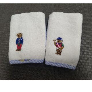 ポロラルフローレン(POLO RALPH LAUREN)の★K様専用★ラルフローレン☆ポロベアーミニタオル ２枚セット ホワイト白(タオル/バス用品)