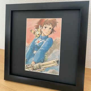 ジブリ(ジブリ)の【額装品】風の谷のナウシカ　ジブリ　宮崎駿　アニメージュ④(ポスター)