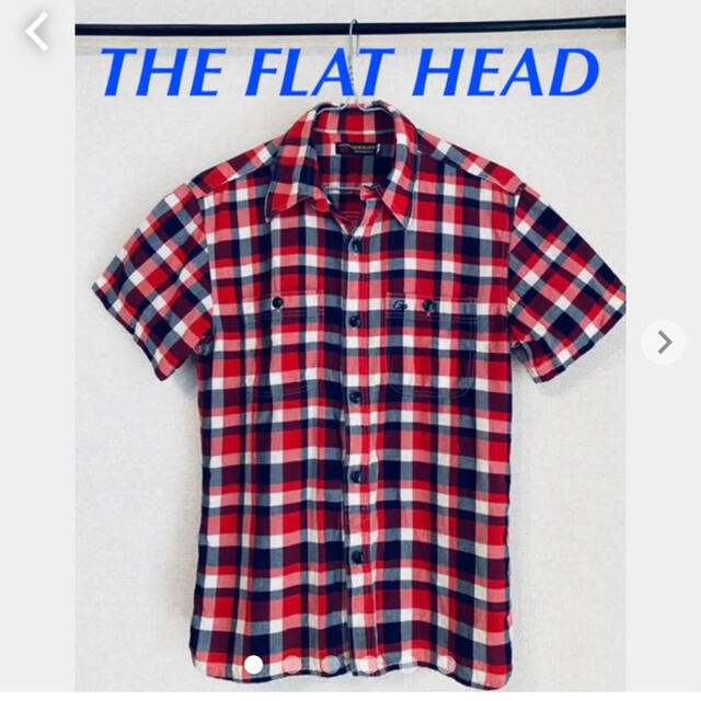 THE FLAT HEAD(フラットヘッド)のTHE FLAT HEADフラットヘッドグーギーズ半袖チェックシャツ36サイズ メンズのトップス(シャツ)の商品写真