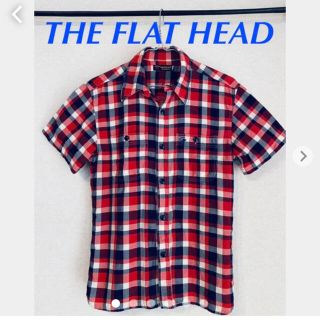 フラットヘッド(THE FLAT HEAD)のTHE FLAT HEADフラットヘッドグーギーズ半袖チェックシャツ36サイズ(シャツ)