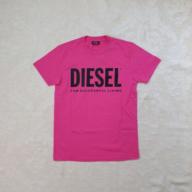 【新品・未使用】DIESEL KIDSロゴプリントTシャツピンク12Y（150)