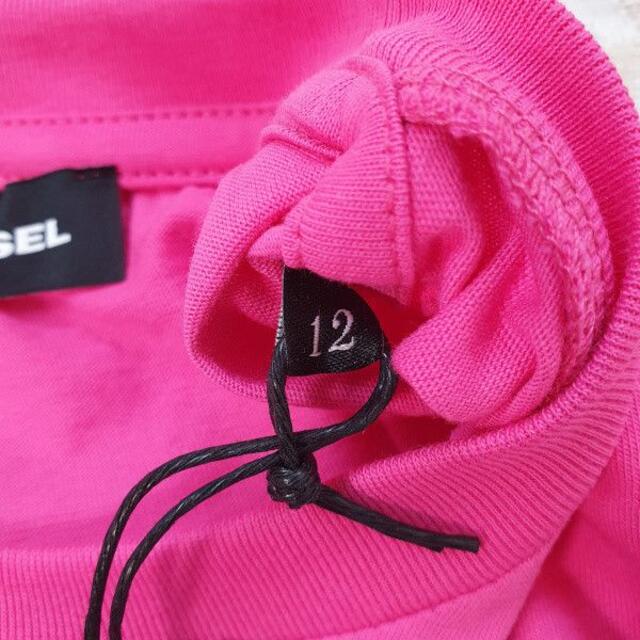 【新品・未使用】DIESEL KIDSロゴプリントTシャツピンク12Y（150)