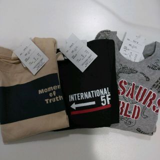 難あり・未使用・おとこのこ・120センチ・長袖Tシャツ3点セット   B9(Tシャツ/カットソー)