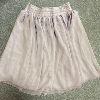 アメリカンアパレル(American Apparel)のアメアパ フレアスカート（薄いパープル）(ひざ丈スカート)