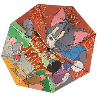 トムとジェリー 折りたたみ 傘 折り畳み 晴雨兼用 日傘 雨傘 全自動