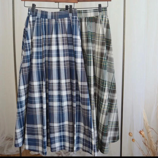 しまむら(シマムラ)のしまむら てらさん コラボ チェック柄 ロングスカート レディースのスカート(ロングスカート)の商品写真