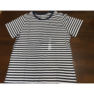 ユニクロ(UNIQLO)のＴシャツ　ユニクロ　ボーダー　紺(Tシャツ(半袖/袖なし))