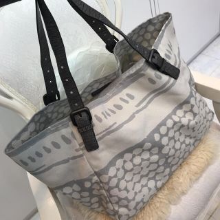 ボッテガヴェネタ(Bottega Veneta)の☆美品☆ボッテガヴェネタ　トートバッグ　キャンバス　ヴァシェバブル柄(トートバッグ)