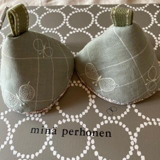 ミナペルホネン(mina perhonen)の鍋つかみ　ストウブ　ミナペルホネンハンドメイド(キッチン小物)