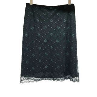 パステルオリーブ シャネル CHANEL フラワーレース スカート 03A
