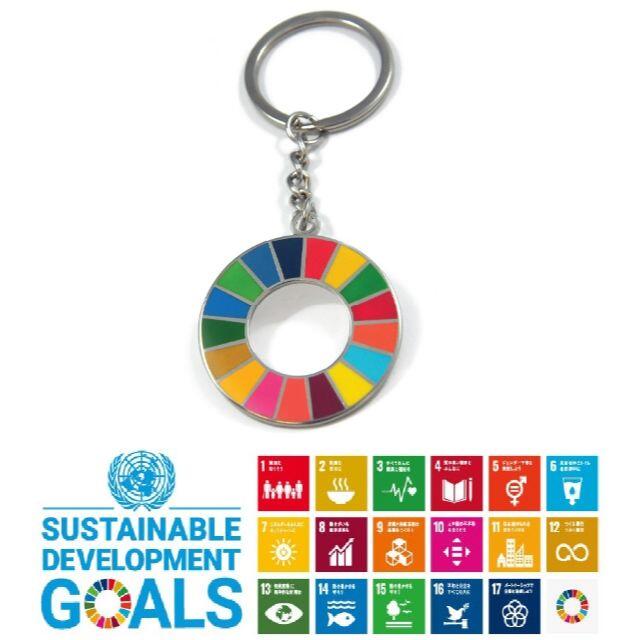 【5個セット】SDGs　キーホルダー　国連本部正規輸入品　ﾋﾟﾝﾊﾞｯｼﾞ代替スマホ/家電/カメラ