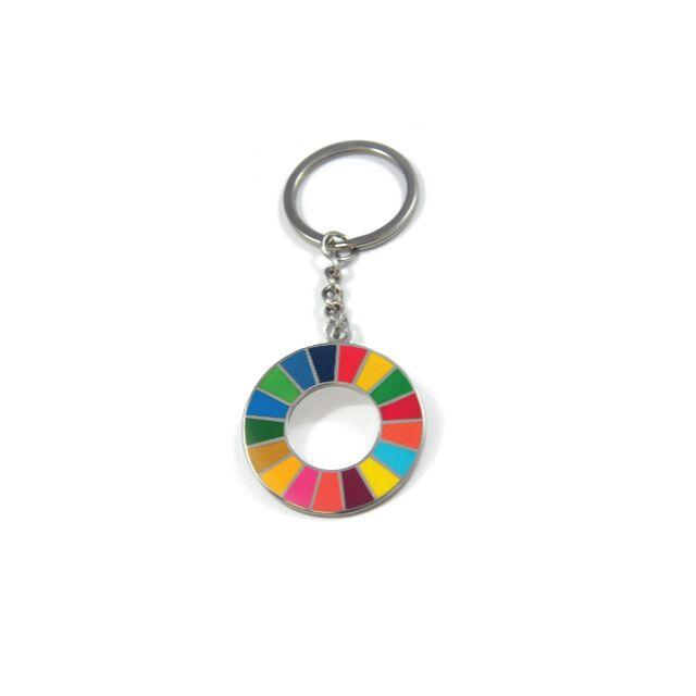 【5個セット】SDGs　キーホルダー　国連本部正規輸入品　ﾋﾟﾝﾊﾞｯｼﾞ代替スマホ/家電/カメラ