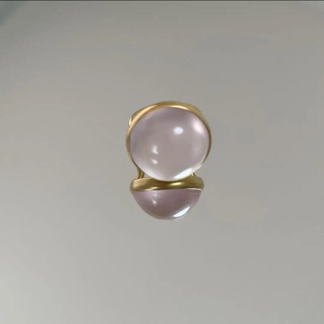 大粒ローズクォーツ ペンダントトップ 18k マリハなどがお好きな方に!