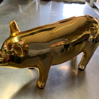 PIG OBJET  BANK  Gold(置物)