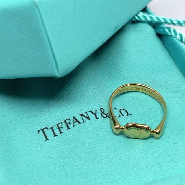 Tiffany & Co.(ティファニー)のティファニー K18 3.2g ビーンズリング10号 Tiffany&Co. レディースのアクセサリー(リング(指輪))の商品写真