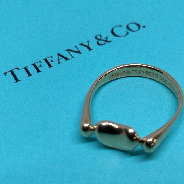 ティファニー K18 3.2g ビーンズリング10号 Tiffany&Co. 3