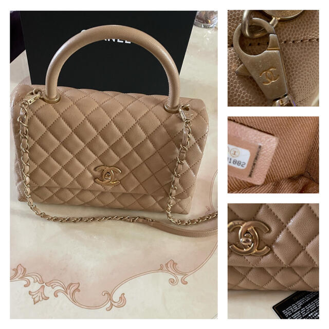CHANEL - シャネル ココハンドル ベージュ CHANEL トップ CHANEL - シャネル ココハンドル ベージュ CHANEL トップ
