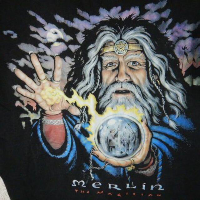 o3069　レア　ビンテージ　MerLin THE MAGICIAN　tシャツ 2