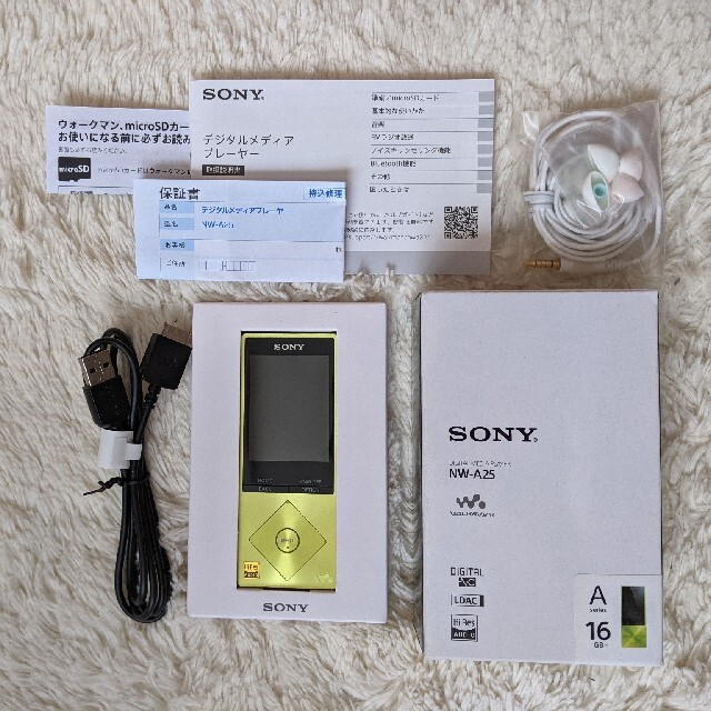 SONY Walkman NW-A25/16GBポータブルプレーヤー