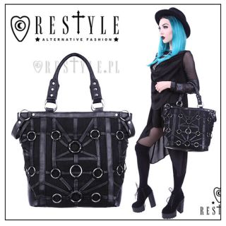 ヘルキャットパンクス(HELLCATPUNKS)の【Restyle】O-RING BAG &【Liquorbrand】カーディガン(トートバッグ)