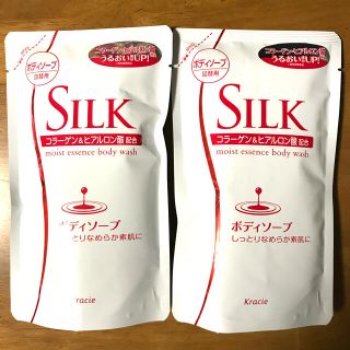 クラシエ(Kracie)の青と黒 様 専用　SILK シルク ボディソープ 詰替用 350ml×２ケ(ボディソープ/石鹸)